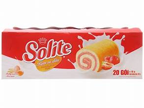 Bánh bông lan Solite vị dâu